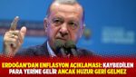 Erdoğan'dan enflasyon açıklaması: Kaybedilen para yerine gelir ancak huzur geri gelmez